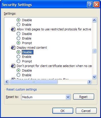 Chybové hlásenie IE Chybové hlásenie IE